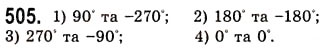 Завдання № 505 - Радіанне вимірювання кутів. Тригонометричні функції числового аргументу - ГДЗ Алгебра 10 клас А.Г. Мерзляк, Д.А. Номіровський, В.Б. Полонський, М.С. Якір 2010 - Академічний рівень