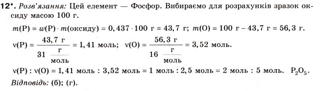 Завдання № 12 - § 21. Періодична система хімічних елементів Д. І. Менделєєва - ГДЗ Хімія 8 клас Н.М. Буринська 2008