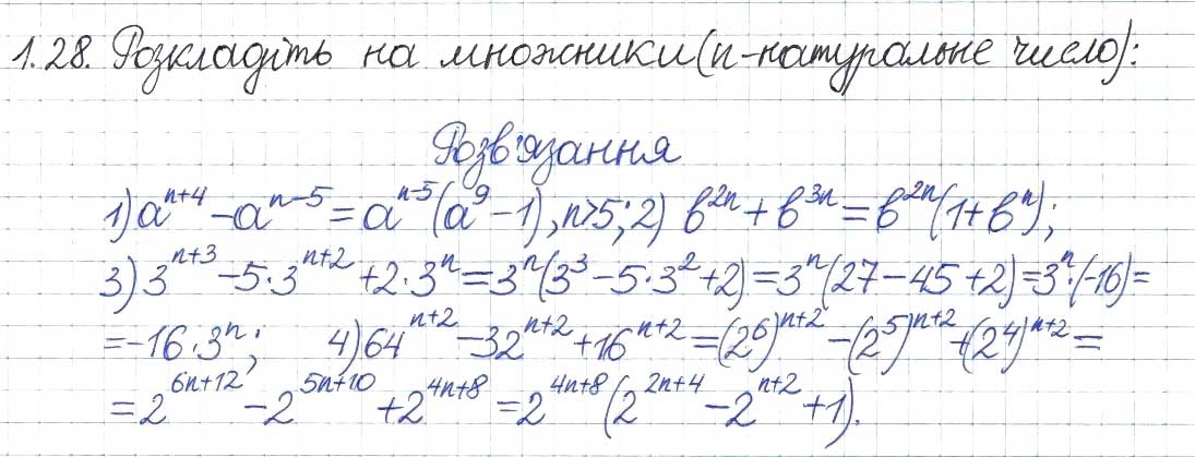 Завдання № 28 - 1. Лінійне рівняння з однією змінною. Цілі вирази - ГДЗ Алгебра 8 клас А.Г. Мерзляк, В.Б. Полонський, M.С. Якір 2016 - Поглиблений рівень вивчення